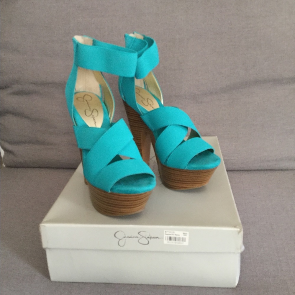 Jessica Simpson Miami Green Elastic!